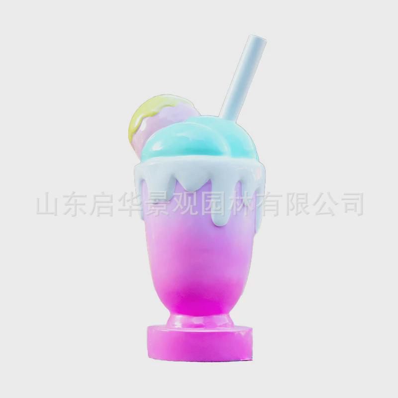 门头雕塑户外步行街装饰商超店面餐饮卡通形象美陈摆件玻璃钢雕塑