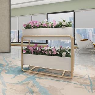 户外花箱花架铁艺花槽商业街种植箱花坛售楼部长方形室外园艺隔断