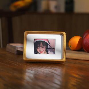 oj8f洗照片相框3正方形情侣实木照片框寸5寸相片框结婚迷你4寸小