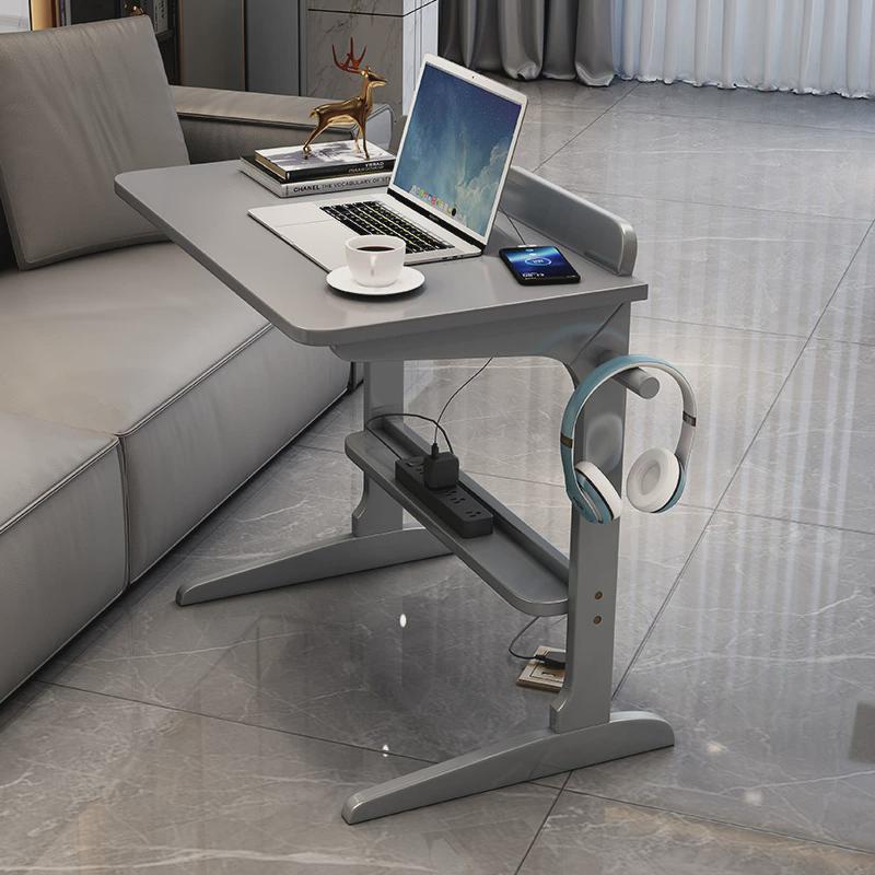 懒人笔记本电脑桌可移动沙发边实木边几卧室床边桌子小型创意书桌