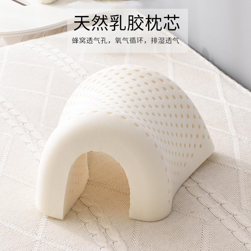 儿童乳胶枕头纯棉枕套低枕护颈卡通宝宝枕防偏头乳胶枕头批发