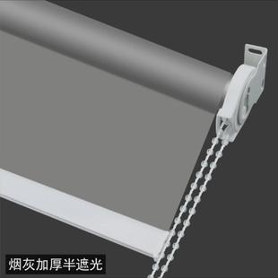 工厂帘卷帘窗帘成品卫生间办公室遮光打孔升降遮阳防水百叶手拉免