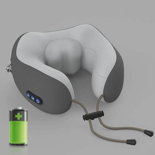 u形揉捏 枕震动按摩热敷车载家用颈部按摩仪办公室居家旅行按摩枕