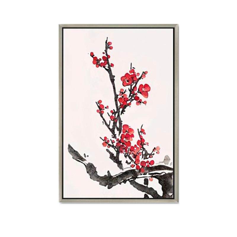 新中式半手绘油画现代装饰画挂画风景画艺术背景墙客厅喷绘新年