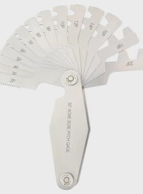 不锈铁29°英制美制30°公制米制ACME梯形螺纹样板T型螺距规牙规