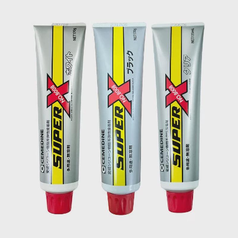 施敏打硬8008黑白透明superx玻璃强力弹性胶金属万能密封胶