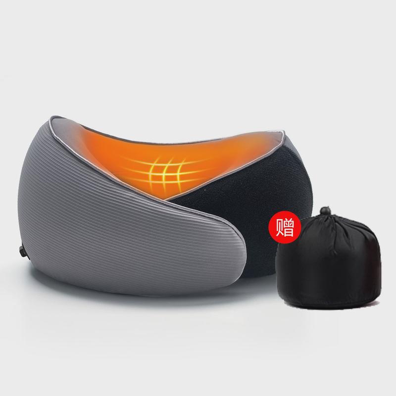 跨境爆款发热护脖子u型枕慢回弹记忆棉便携帶绵枕头u型记忆收納