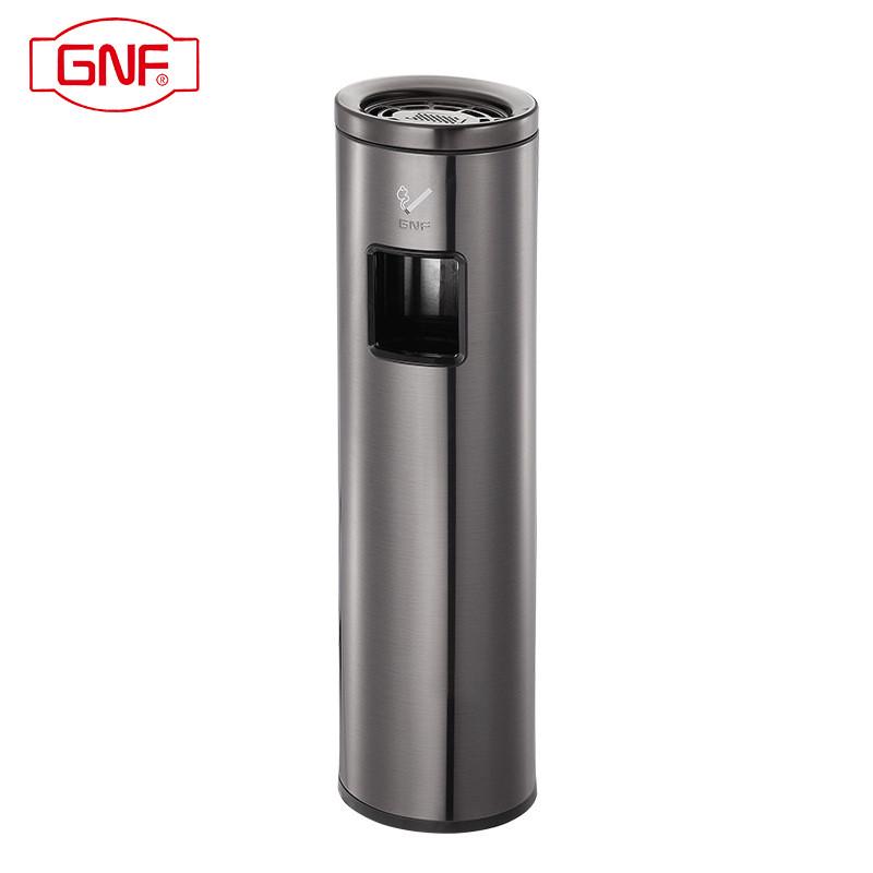柱不锈钢烟灰gnf落地烟蒂柱立式烟灰缸灭烟柱吸烟区室内灭烟桶