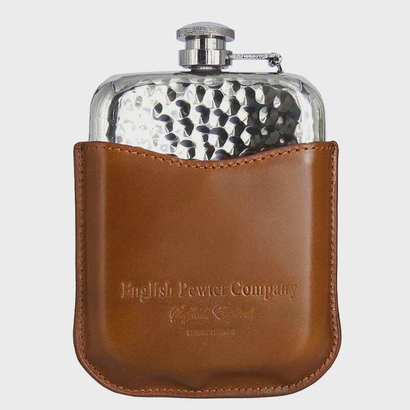 English Pewter英国锡器进口 原装锤印酒壶 便携随身旅行长辈商务