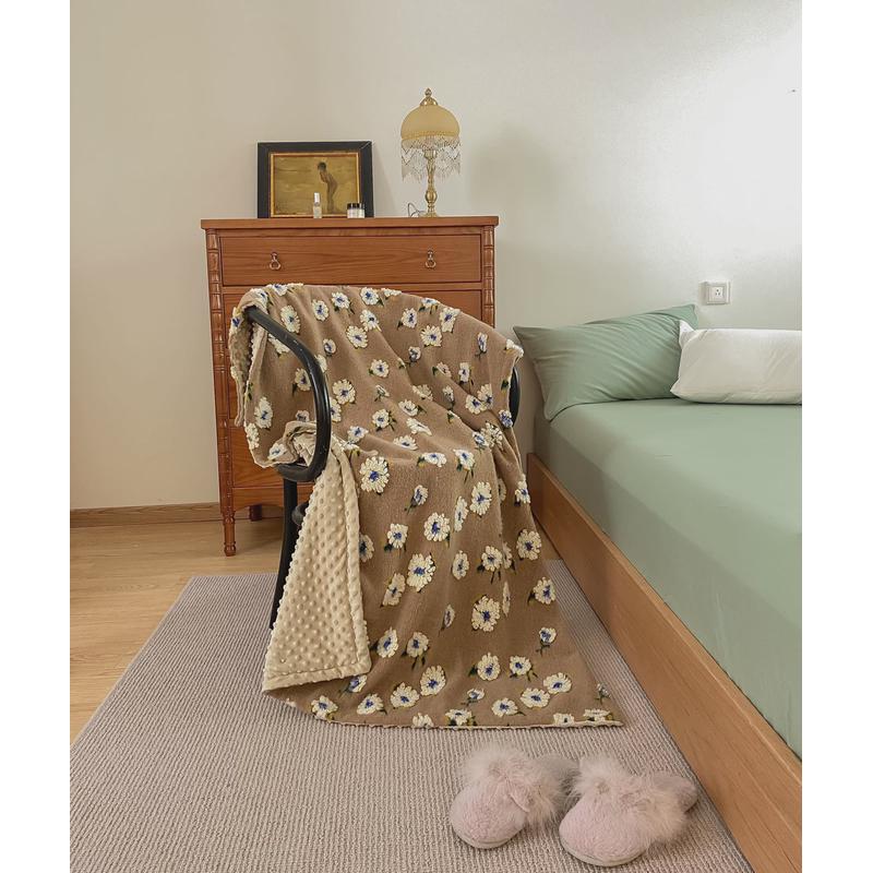 复古学生绒毯春秋加厚办公室午休盖毯沙发宝宝午睡羊毛小号睡毯