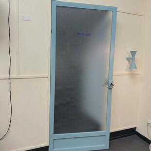 柯布西耶卧室门蓝门房门实木复合烤漆玻璃门小多巴胺颜色木门厨房