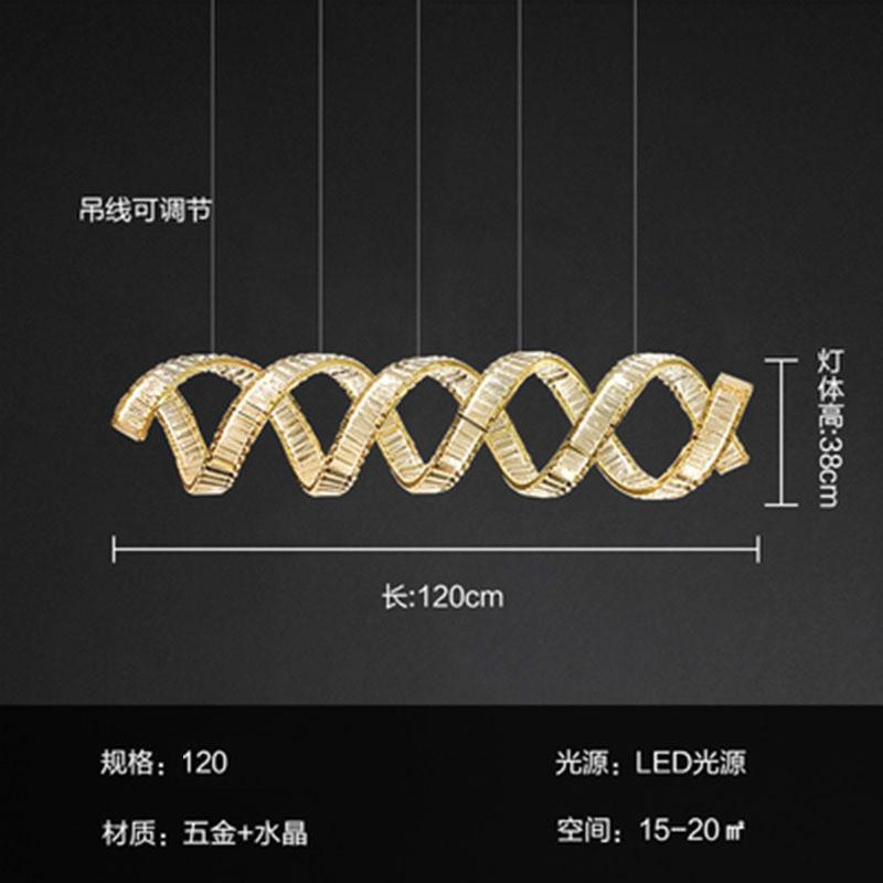 奢华别墅餐厅收银台吧台灯饰灯具高档设计师水晶吊灯客厅售楼部