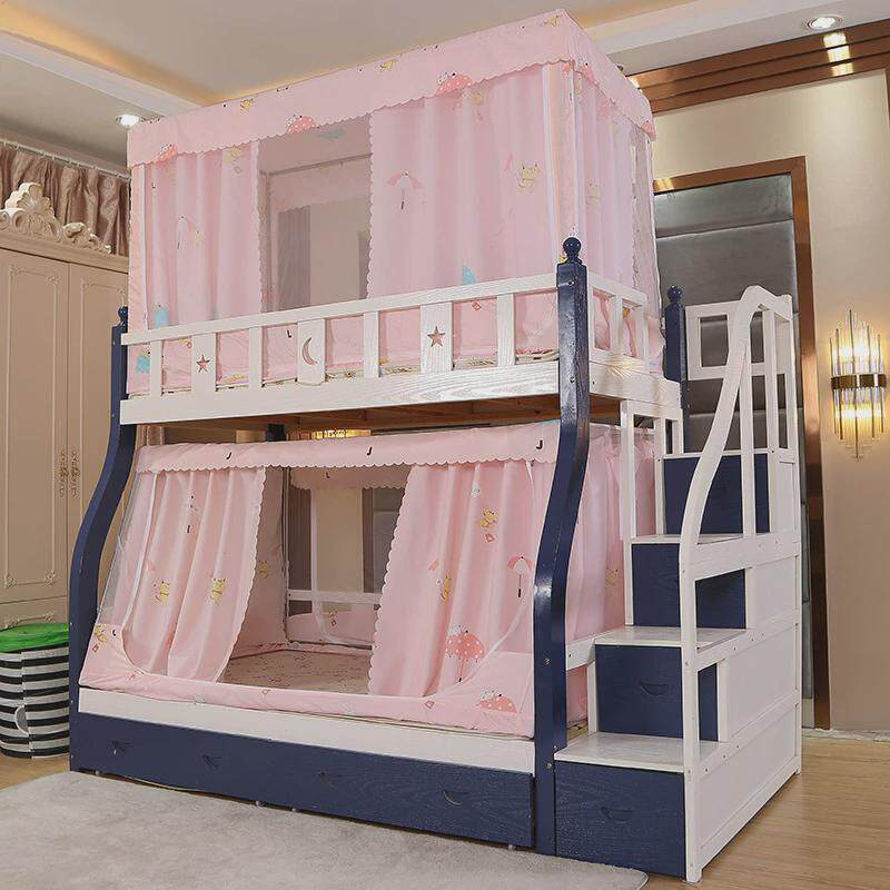 子母床高伸缩支架防尘书架上下铺梯形双层高低床遮光床帘床幔家用,床上用品,蚊帐,淘宝优惠券,粉丝福利购,淘宝优惠卷