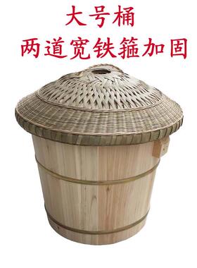 f^【大手工】香椿树蒸饭木桶煮饭木桶饭木甑子蒸子家用农村小号杉