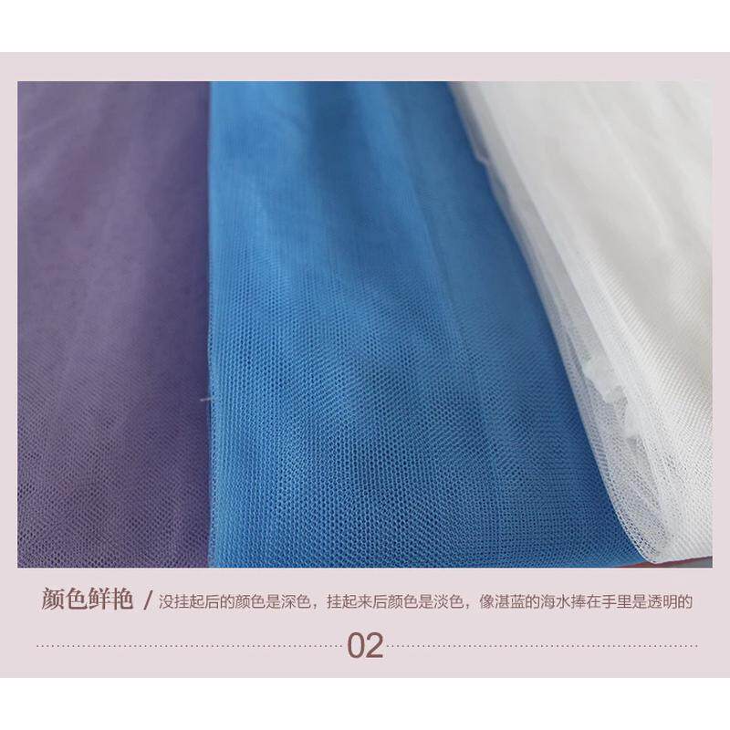 3N2N双人床1.8m床家用蚊帐老式简约普通单门1.5m加密文帐子防蚊