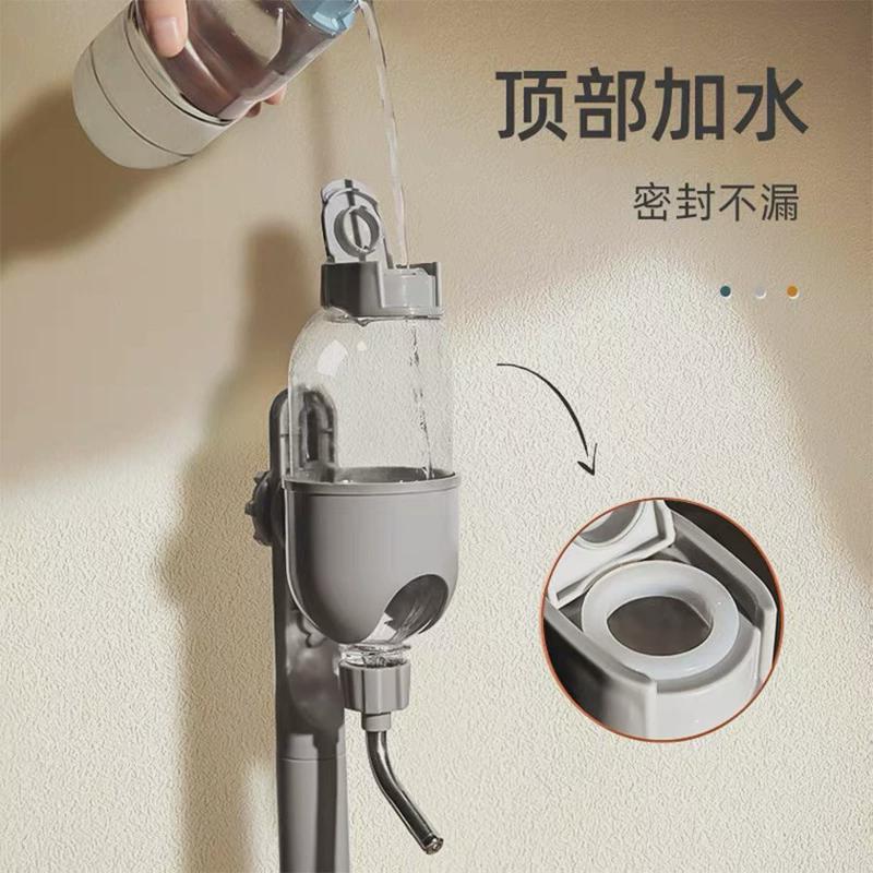 宠物狗喝水器不湿嘴饮水机立杆挂式饮水器喂水壶带吸盘宠物饮水器