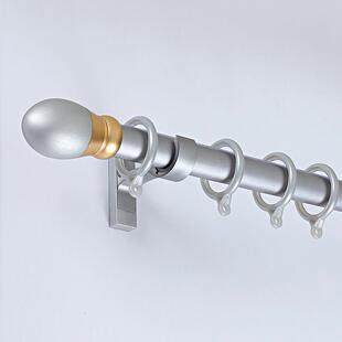 批发新款 罗马杆滑轨一体杆 拉丝罗马杆加厚静音窗帘杆铝合金悬挂式