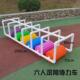 幼儿园感统训练质感户外体育活动器械七彩滚筒多人协力车水车器材