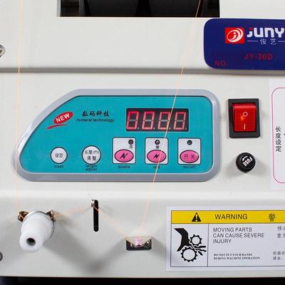 俊艺服装厂绣花线分线机双头适用魔术贴编织带电脑切断机