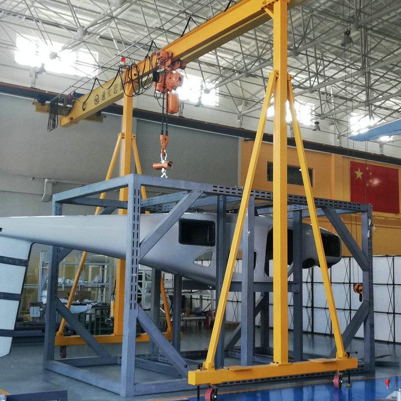 手摇门式简易起重机双主梁龙门吊龙门吊重型龙门吊接受定制