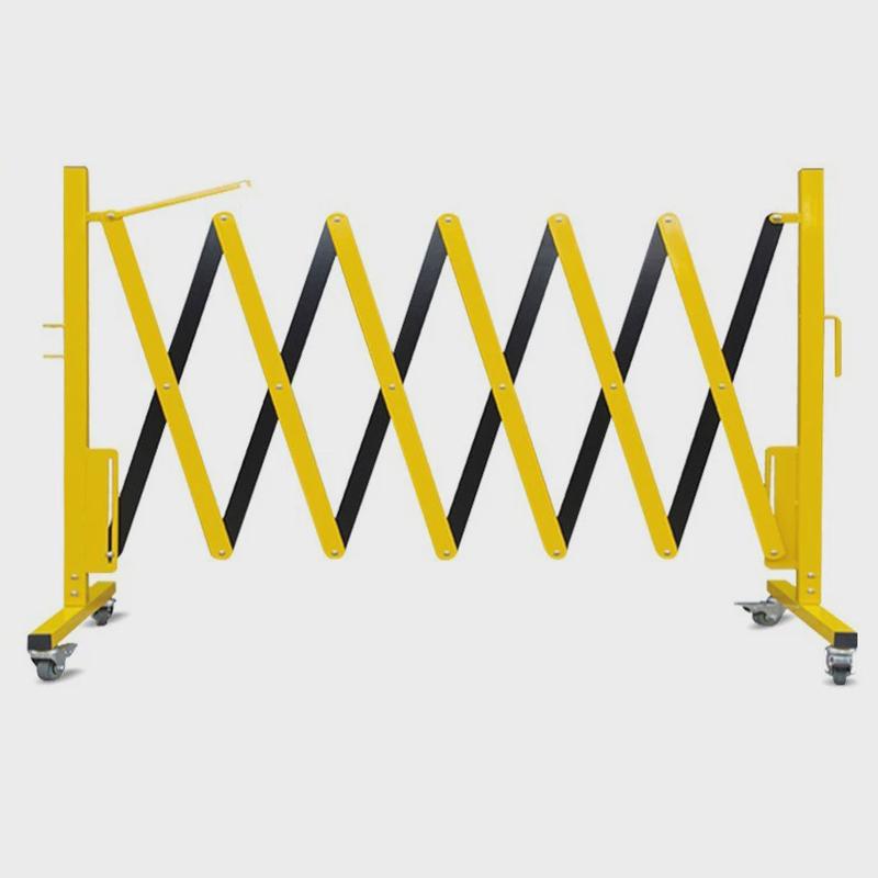 可调节移动护栏伸缩围栏便携式移动安全防护护栏室外临时隔离栏