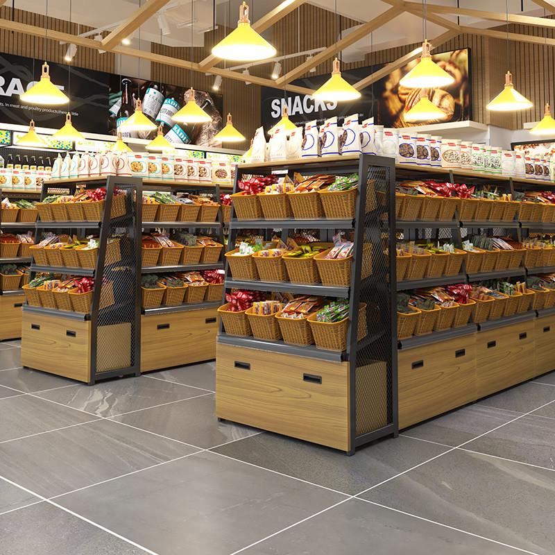 佳晨信零食货架小食品展示架超市便利店货架散称食品展示柜货架子