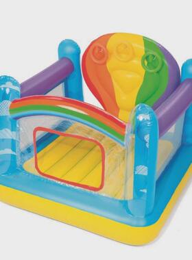 Bestway52269加厚家用彩虹蹦蹦床跳床游乐充气室内城堡