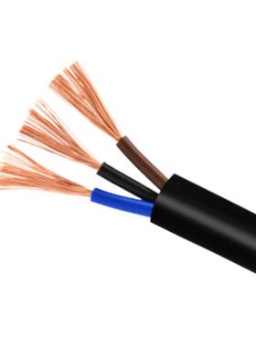 天鸿祥工业rvv黑色护套线家装电线电缆用工程3*0.5平方无氧铜线