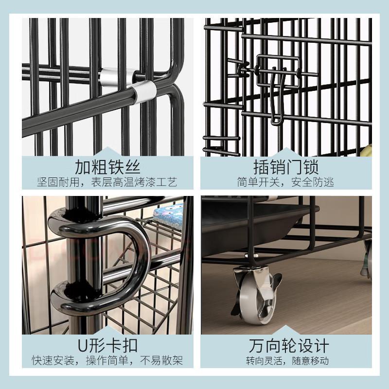 猫笼子双层三层带爬梯别墅折叠带厕所猫舍家用铁笼猫笼子