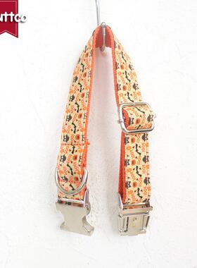 热销muttco厂家直销狗狗项圈万圣节套装牵引绳宠物狗链遛狗绳udc-