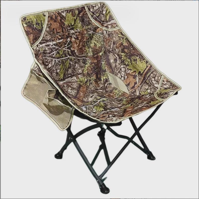 户外折叠月亮椅轻便野餐钓鱼椅休闲凳子便携式画画野外沙滩露营