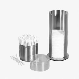 不锈钢化妆棉收纳盒桌面抽取式卸妆棉创意收纳架棉签棉签罐