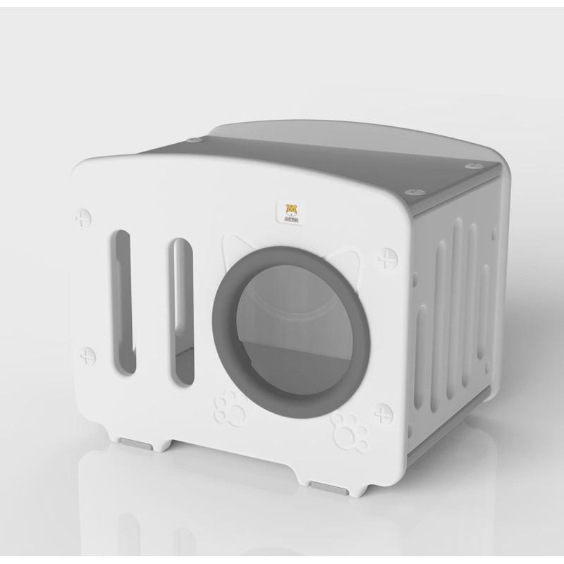 热销四季通用猫别墅家用猫房子室内猫窝宠物猫笼塑料可水洗可拆卸