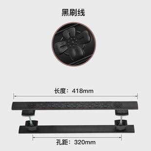 泽孝达玻璃门拉手豪宅会所工程对装明装木门把手客厅孔雀大门拉手