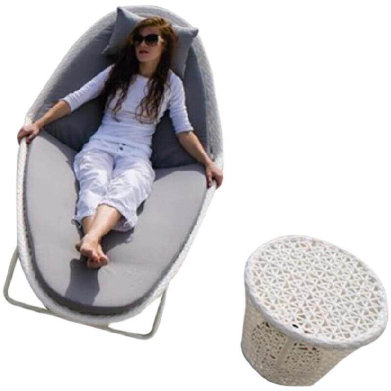 户外藤编躺椅沙滩泳池躺床露营别墅景区阳台休闲躺椅茶几组合躺椅,户外/登山/野营/旅行用品,户外椅子凳子,淘宝优惠券,粉丝福利购,淘宝优惠卷