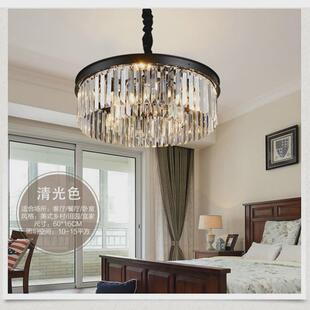 供货美式天花板卧室吊灯美式水晶吊灯多层卧室吊灯