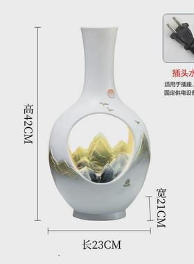 轻奢家居摆件循环水饰品现代简约欧式客厅水景室内电视柜喷泉摆件