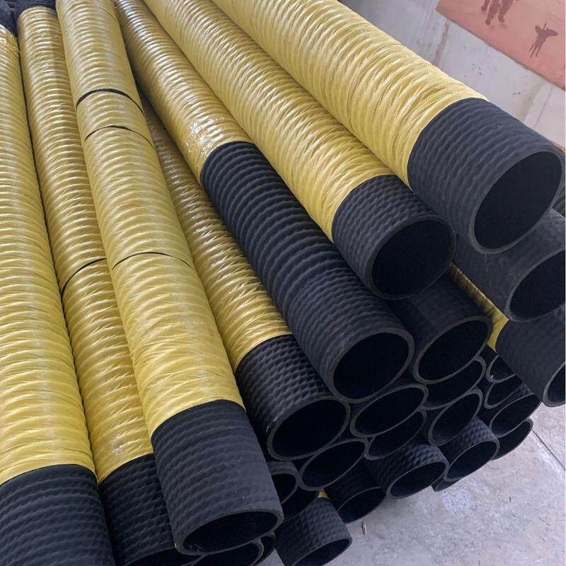 黑色橡胶管钢丝吸引管抽沙管耐磨泥浆管橡胶管高压吸水抽沙负压管