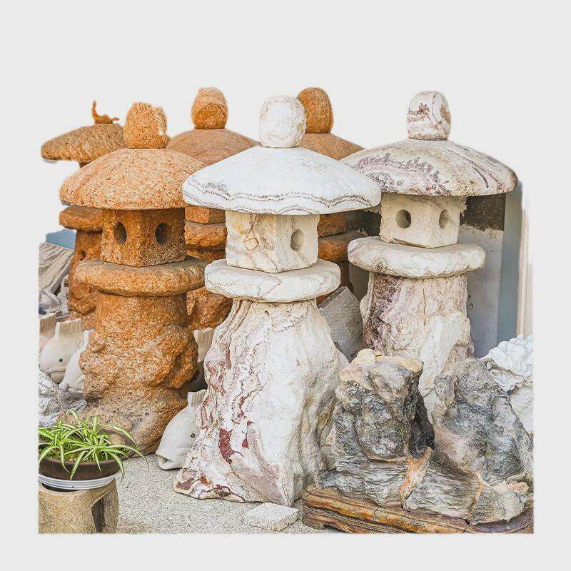 石灯灯塔仿古石灯青石做旧石石雕酒店庭院草坪园林装饰摆件石灯笼