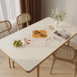 皮革ins风防水防油防烫免洗轻奢茶几垫餐桌垫长方形桌垫网红桌布