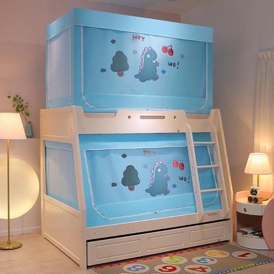 卡通子母床蚊帐儿童防摔家用文纹帐批发宿舍床帘上铺遮光上下床帐