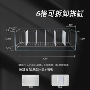 国组缸泰国斗鱼专用排缸组合孔雀鱼斗鱼缸斗隔离超白玻璃专业用