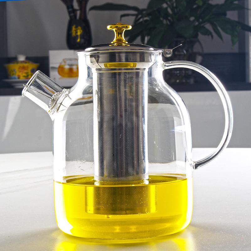 4YK防爆耐热玻璃飘逸杯拆洗泡茶壶茶具过滤玲珑杯冲茶器1800