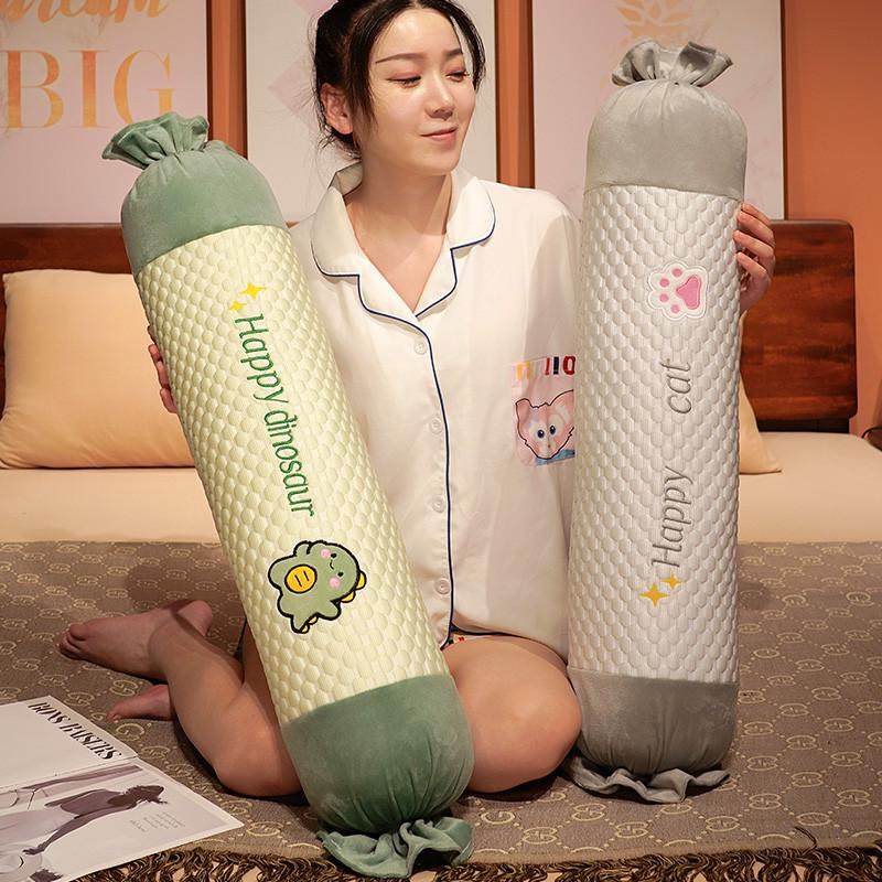 夏季冰豆豆糖果抱枕圆柱长条枕头孕妇夹腿睡觉靠枕沙发靠垫可拆洗,居家布艺,靠垫/抱枕,淘宝优惠券,粉丝福利购,淘宝优惠卷