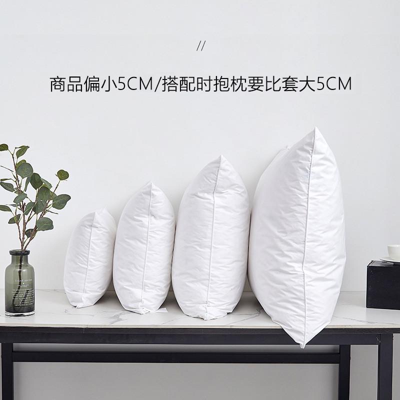 鹅毛羽绒抱枕芯酒店靠垫芯羽毛沙发靠背腰垫办公室腰靠床头大靠枕