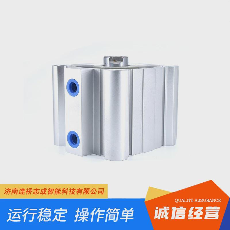 薄型气缸外螺纹垫缓冲冲击气通孔式cq2b-1240100系列摆动气缸