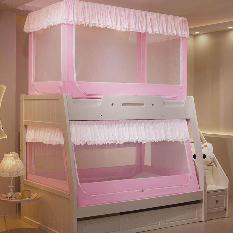 儿童子母床蚊帐一体式双层床上下床帘遮光下铺梯形专用可伸缩支架,床上用品,蚊帐,淘宝优惠券,粉丝福利购,淘宝优惠卷