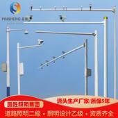 3.5米4米5米金属监控杆交通道路灯监控抓拍杆热镀锌监控八角立杆