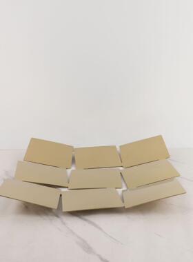 欧式九宫格收纳果盘金属摆件客厅餐厅茶几样板间桌面家居软装饰品