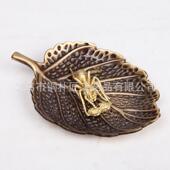 纯铜香插家用香内线香炉迷你香座室托檀香炉沉香熏香炉插香炉摆件